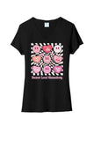 Beaver Local Elem Hearts Ladies Tri-Blend V-Neck Tee