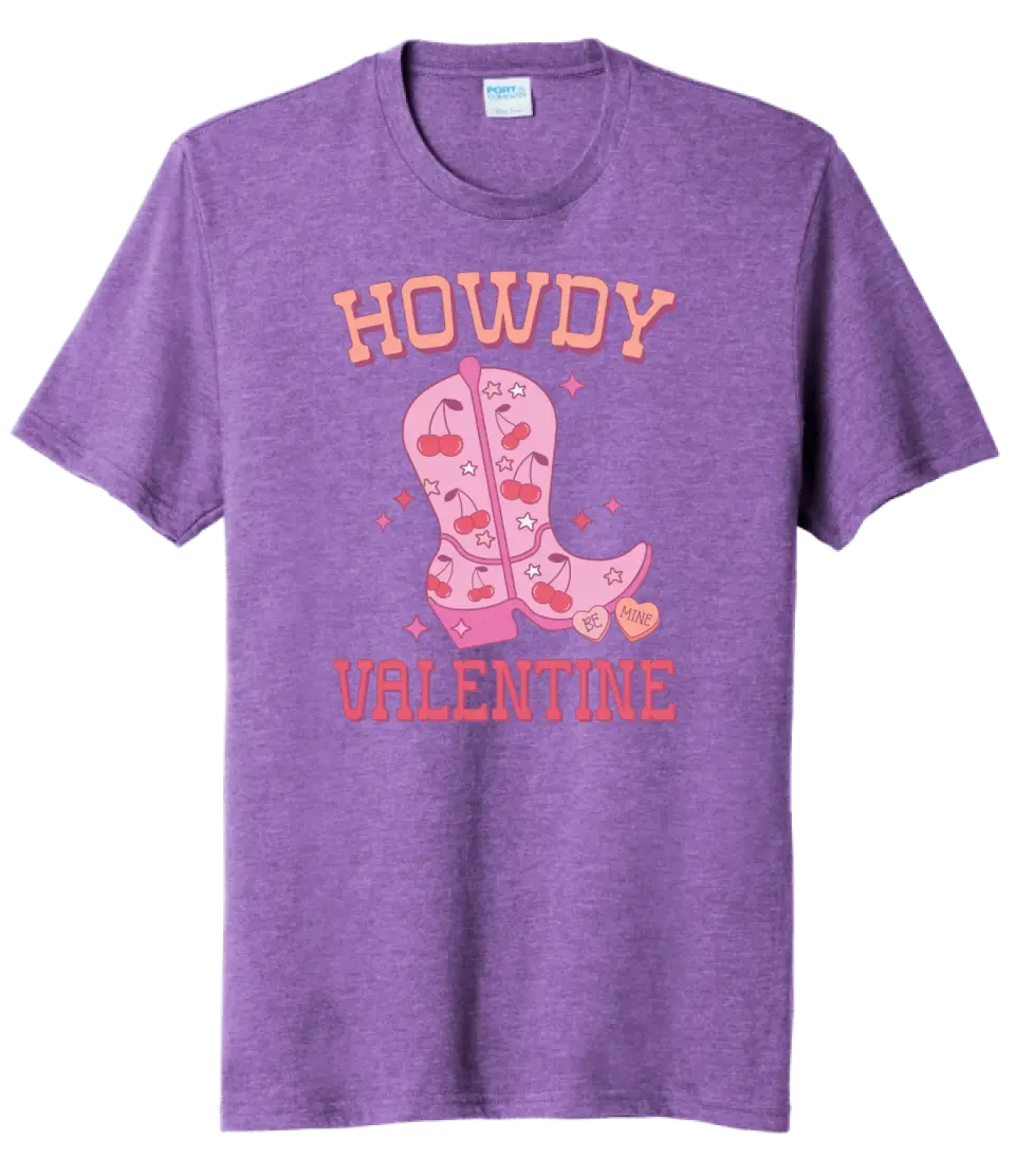 Howdy Valentine Tri-Blend Tee