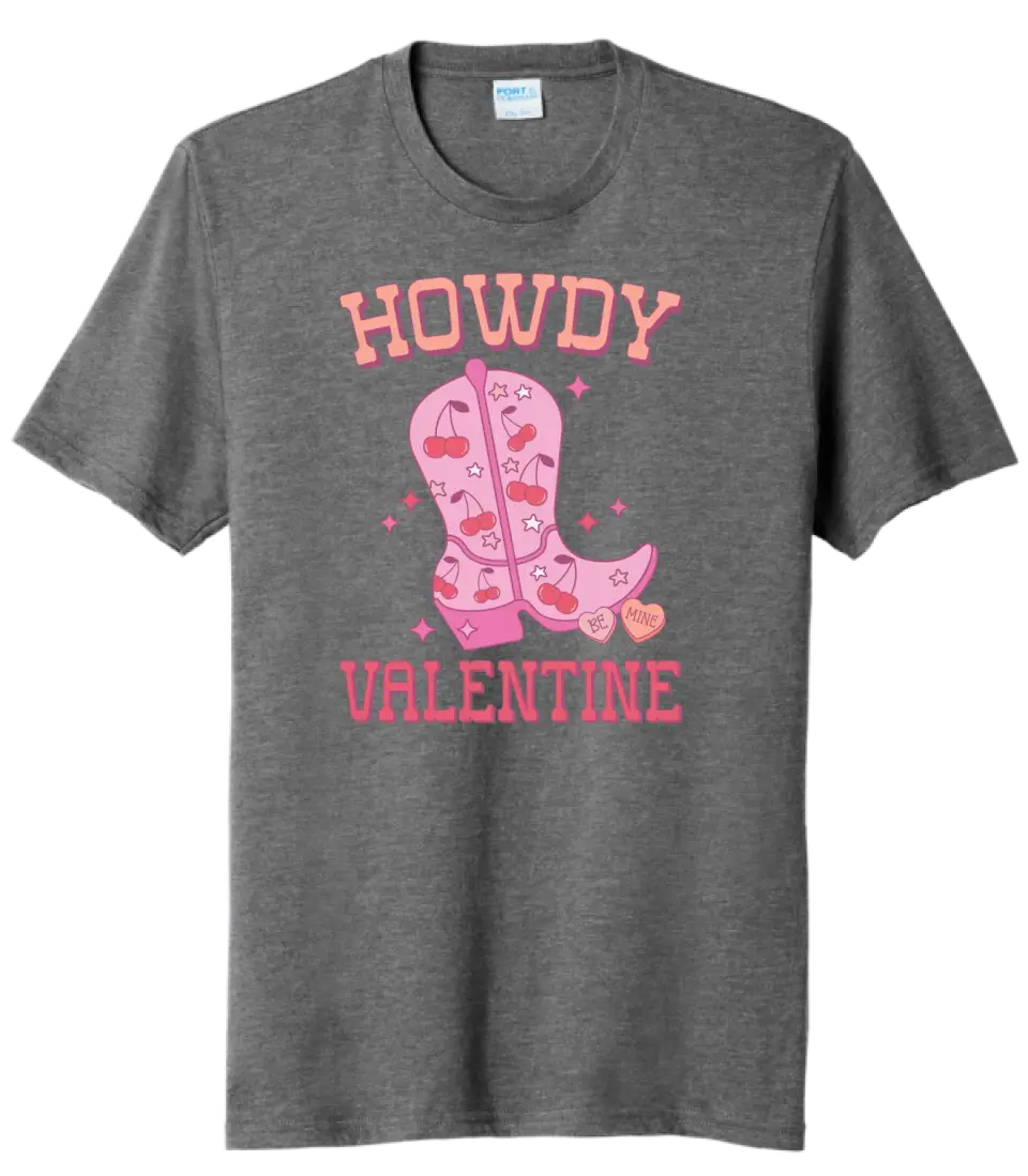 Howdy Valentine Tri-Blend Tee