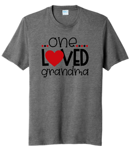 One Loved Grandma Tri-Blend Tee