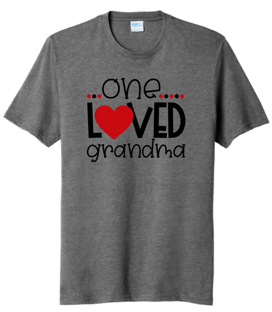 One Loved Grandma Tri-Blend Tee