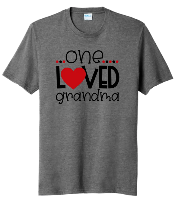 One Loved Grandma Tri-Blend Tee