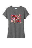 One Loved Nurse Ladies Tri-Blend V-Neck Tee