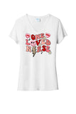 One Loved Nurse Ladies Tri-Blend V-Neck Tee