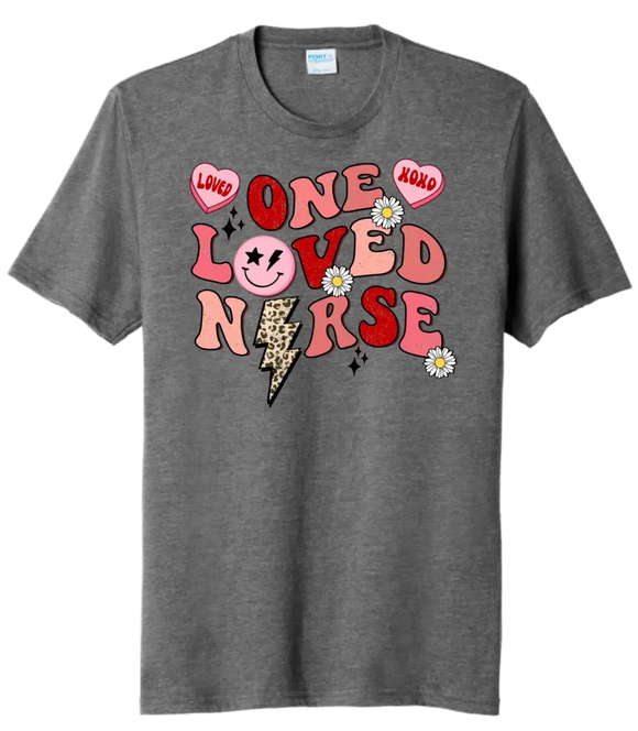 One Loved Nurse Tri-Blend Tee