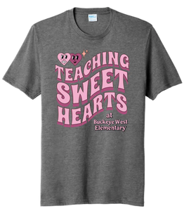 Teaching Sweethearts Custom Text  Tri-Blend Tee