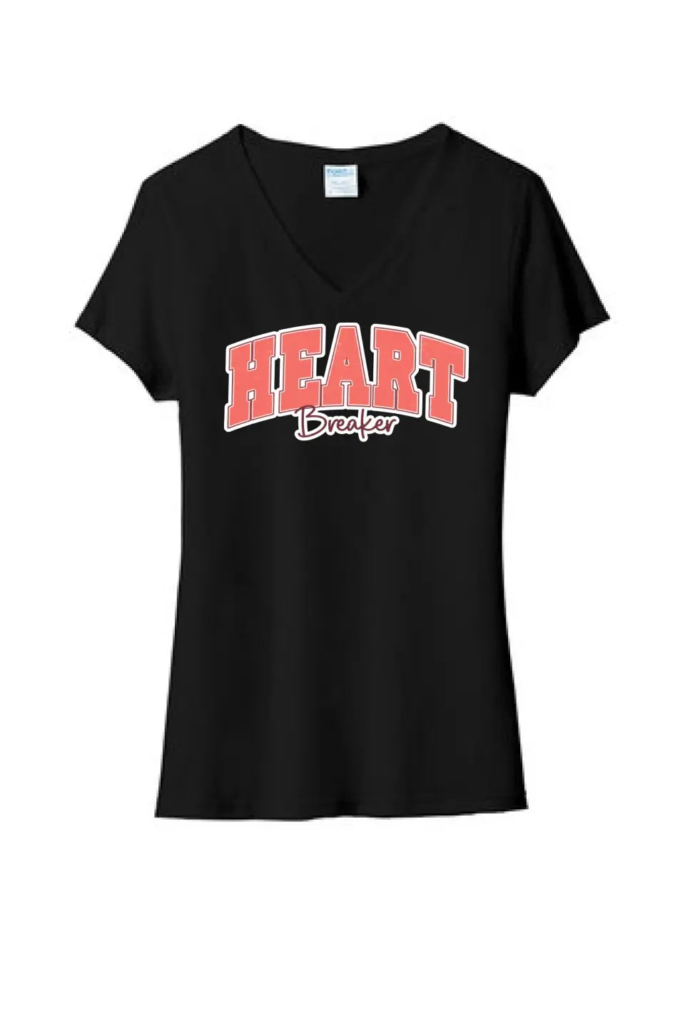 Heart Breaker Ladies Tri-Blend V-Neck Tee
