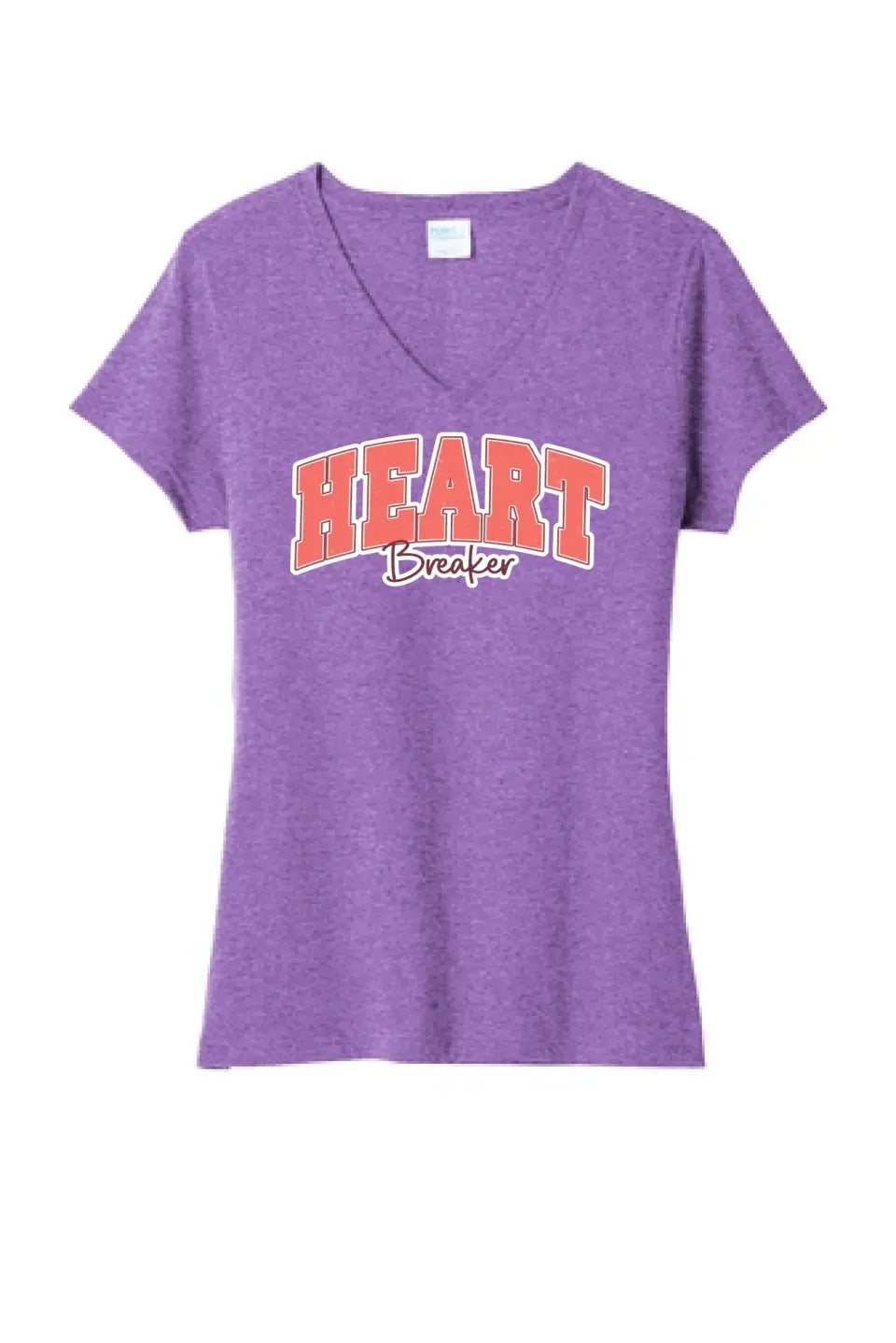 Heart Breaker Ladies Tri-Blend V-Neck Tee