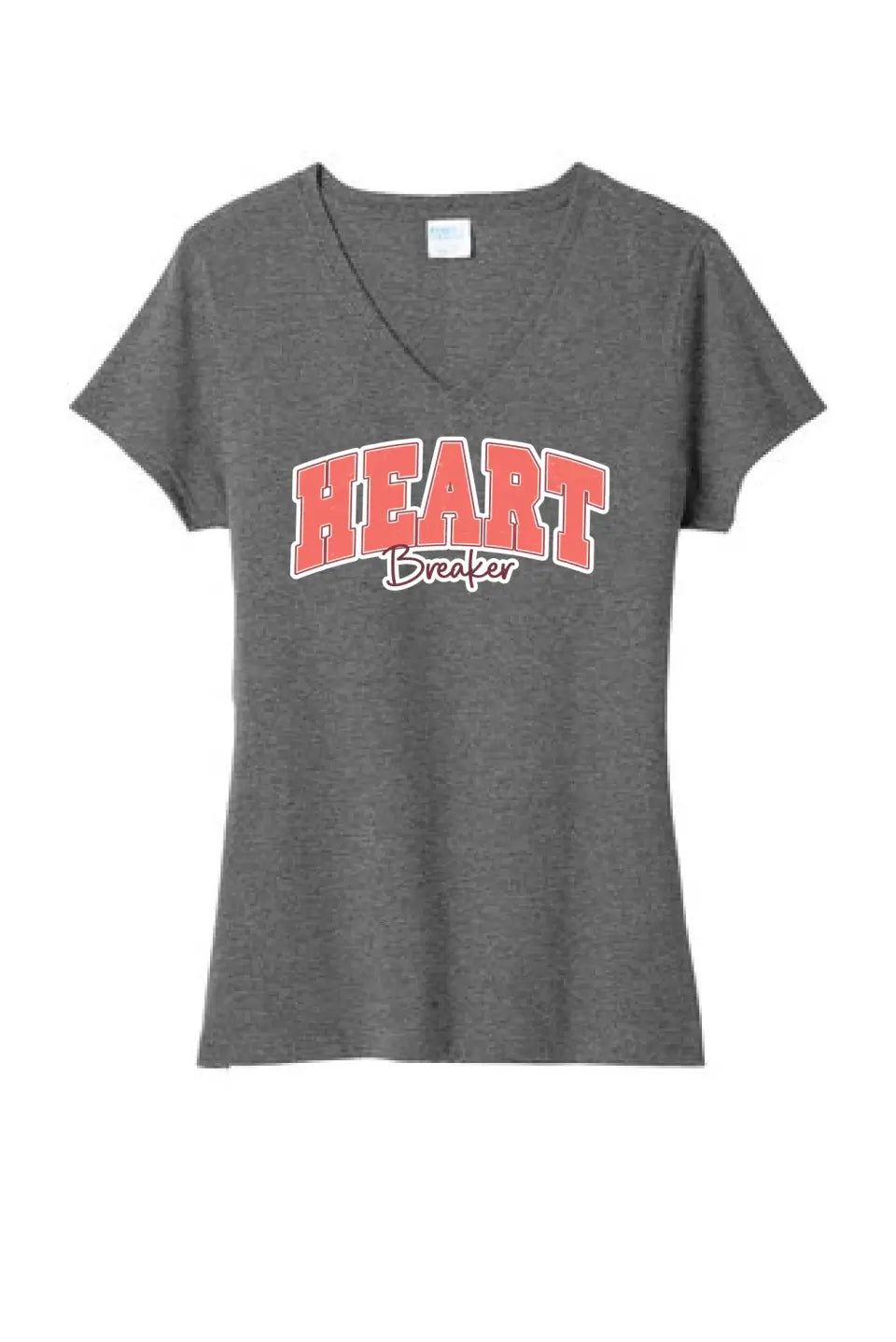 Heart Breaker Ladies Tri-Blend V-Neck Tee