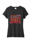 Class Full of Sweethearts Custom Text Ladies Tri-Blend V-Neck Tee