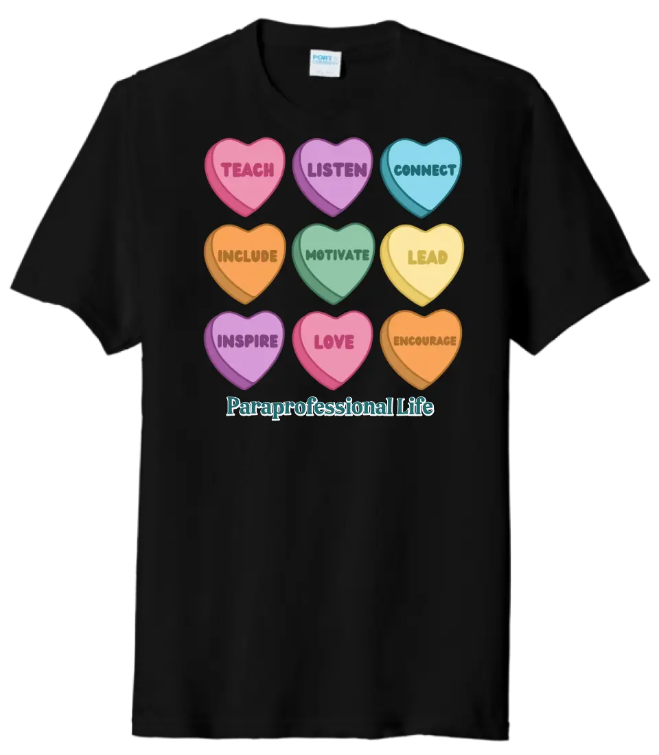 Conversation Hearts Custom Text Tri-Blend Tee