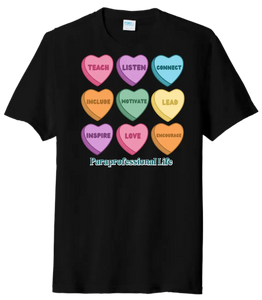 Conversation Hearts Custom Text Tri-Blend Tee