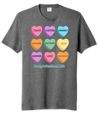 Conversation Hearts Custom Text Tri-Blend Tee