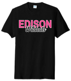 Edison Wildcats Hearts Tri-Blend Tee