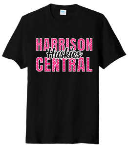 Harrison Central Huskies Hearts Tri-Blend Tee