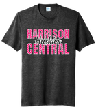 Harrison Central Huskies Hearts Tri-Blend Tee