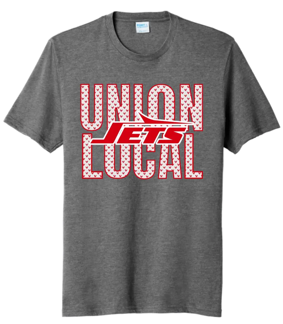 Union Local Valentine with Logo Tri-Blend Tee