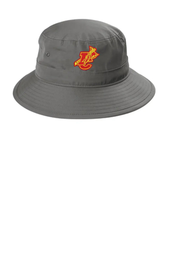 Indian Creek IC logo with Tomahawk Embroidery Outdoor UV Bucket Hat