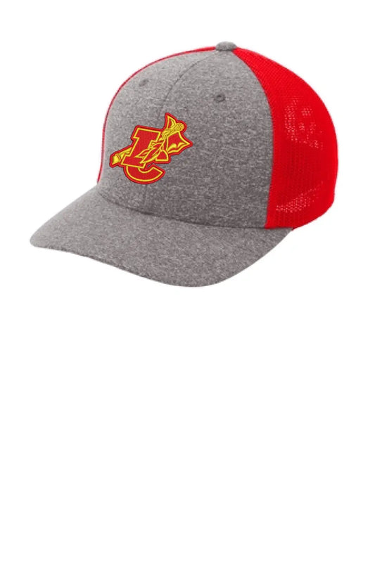 Indian Creek IC logo with Tomahawk Embroidery Mesh Back Trucker Cap