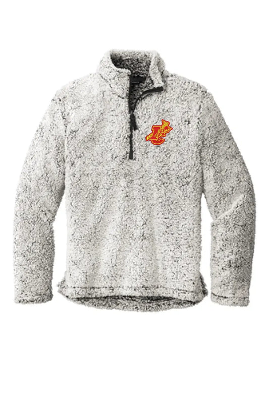 Indian Creek IC logo with Tomahawk Embroidery Cozy 1/4-Zip Fleece