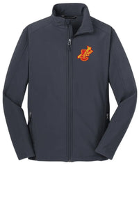 Indian Creek IC logo with Tomahawk Embroidery Port Authority Core Soft Shell Jacket