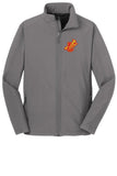Indian Creek IC logo with Tomahawk Embroidery Port Authority Core Soft Shell Jacket
