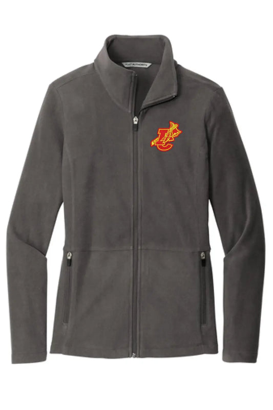 Indian Creek IC logo with Tomahawk Embroidery Port Authority LADIES Accord Microfleece Jacket