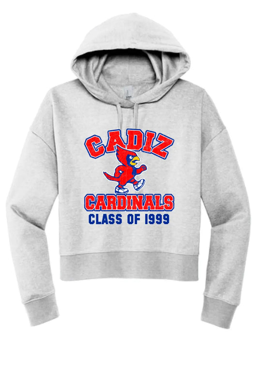 Cadiz Cardinals Walking Distressed Custom Graduation Year Women's V.I.T. Fleece Hoodie