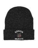 Edison Embroidery Mega Cap 5001C Waffle Knit Cuff Beanie