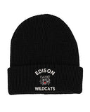 Edison Embroidery Mega Cap 5001C Waffle Knit Cuff Beanie