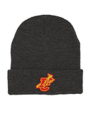 Indian Creek IC Logo with Tomahawk Embroidery Mega Cap 5001C Waffle Knit Cuff Beanie