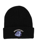 Bridgeport Embroidery on Dark Mega Cap 5001C Waffle Knit Cuff Beanie