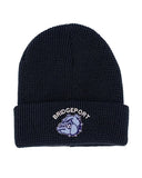 Bridgeport Embroidery on Dark Mega Cap 5001C Waffle Knit Cuff Beanie