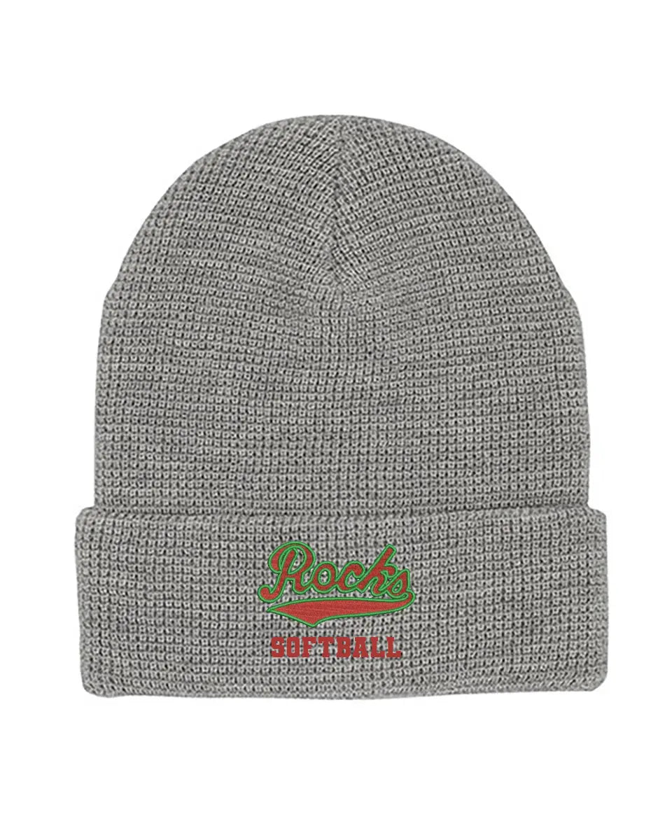 Barnesville Custom Embroidery Mega Cap 5001C Waffle Knit Cuff Beanie