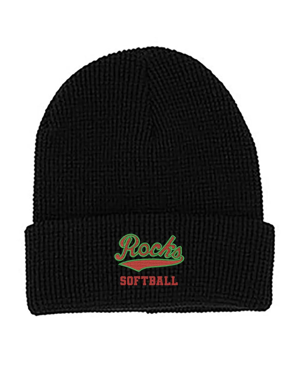 Barnesville Custom Embroidery Mega Cap 5001C Waffle Knit Cuff Beanie