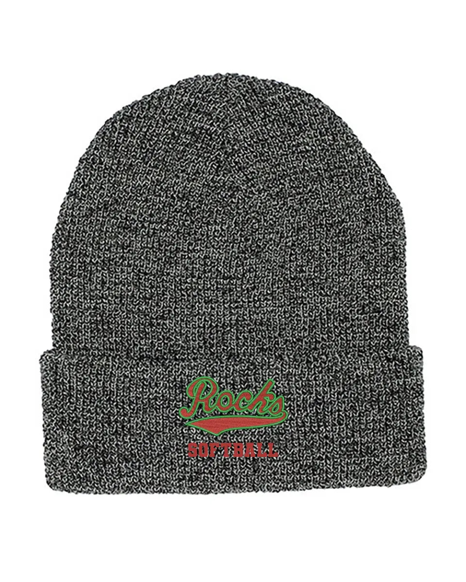 Barnesville Custom Embroidery Mega Cap 5001C Waffle Knit Cuff Beanie