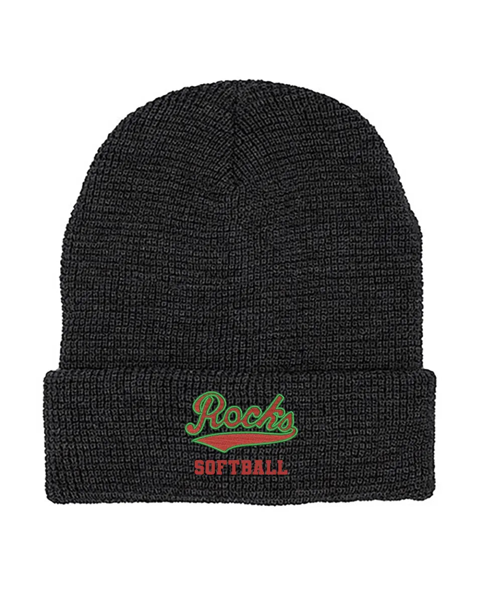 Barnesville Custom Embroidery Mega Cap 5001C Waffle Knit Cuff Beanie