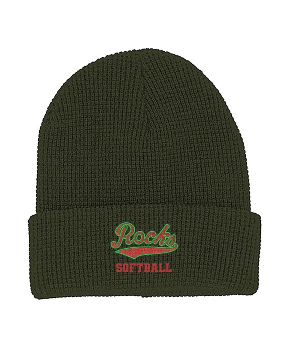 Barnesville Custom Embroidery Mega Cap 5001C Waffle Knit Cuff Beanie