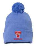 Toronto Custom Embroidery 12" Pom-Pom Cuffed Beanie