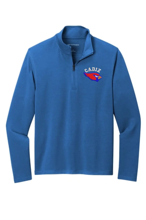 Cadiz Cardinals Embroidery Port Authority Microterry 1/4-Zip Pullover