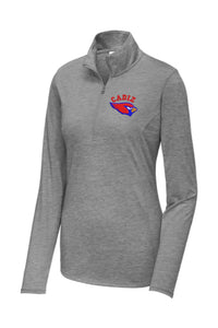 Cadiz Cardinals Embroidery Sport-Tek Ladies PosiCharge Tri-Blend Wicking 1/4-Zip Pullover