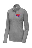 Cadiz Cardinals Embroidery Sport-Tek Ladies PosiCharge Tri-Blend Wicking 1/4-Zip Pullover