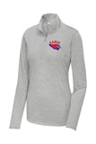 Cadiz Cardinals Embroidery Sport-Tek Ladies PosiCharge Tri-Blend Wicking 1/4-Zip Pullover