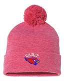 Cadiz Cardinals Embroidery Sportsman 12" Pom-Pom Cuffed Beanie