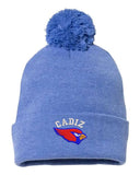 Cadiz Cardinals Embroidery Sportsman 12" Pom-Pom Cuffed Beanie