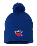 Cadiz Cardinals Embroidery Sportsman 12" Pom-Pom Cuffed Beanie