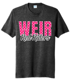 Weir Red Riders Hearts Tri-Blend Tee