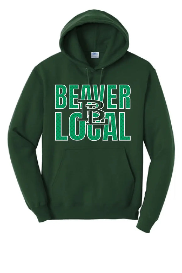St. Patrick's Day School Logo- Beaver Local Core Fleece Pullover Hooded Sweatshirt