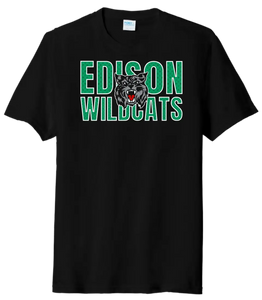 St. Patrick's Day School Logo- Edison Tri-Blend Tee