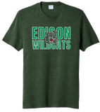 St. Patrick's Day School Logo- Edison Tri-Blend Tee